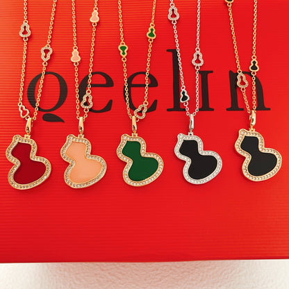Qeelin Silver Brass Necklace