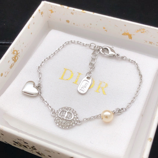 Dior Brass Heart Bracelet