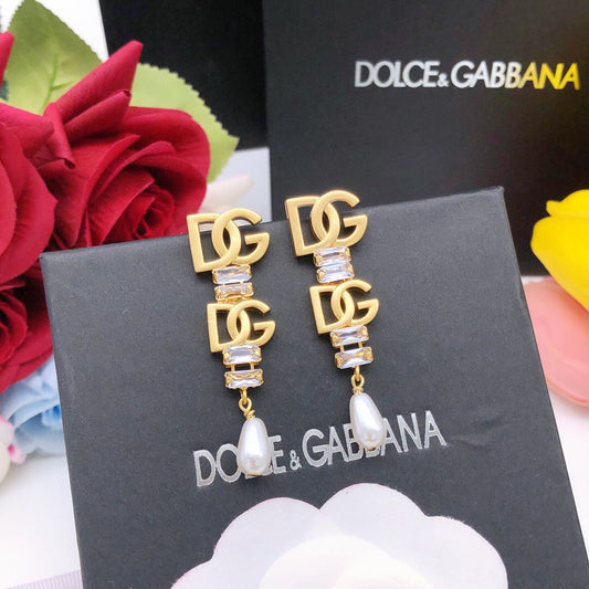 Dolce & Gabbana Brass Tassel Earrings
