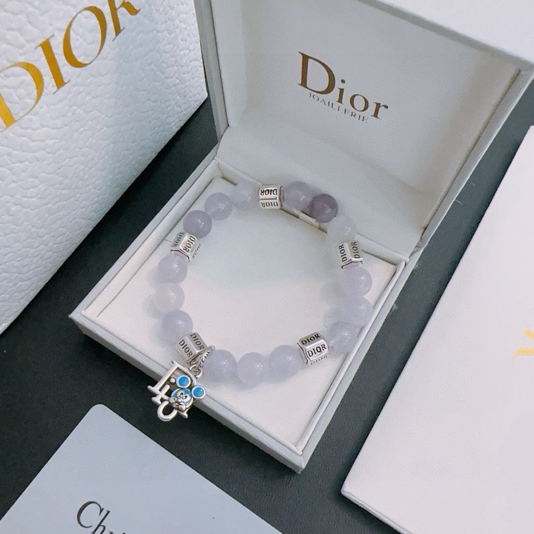 Dior Sterling Silver Vintage-Finish Bracelet