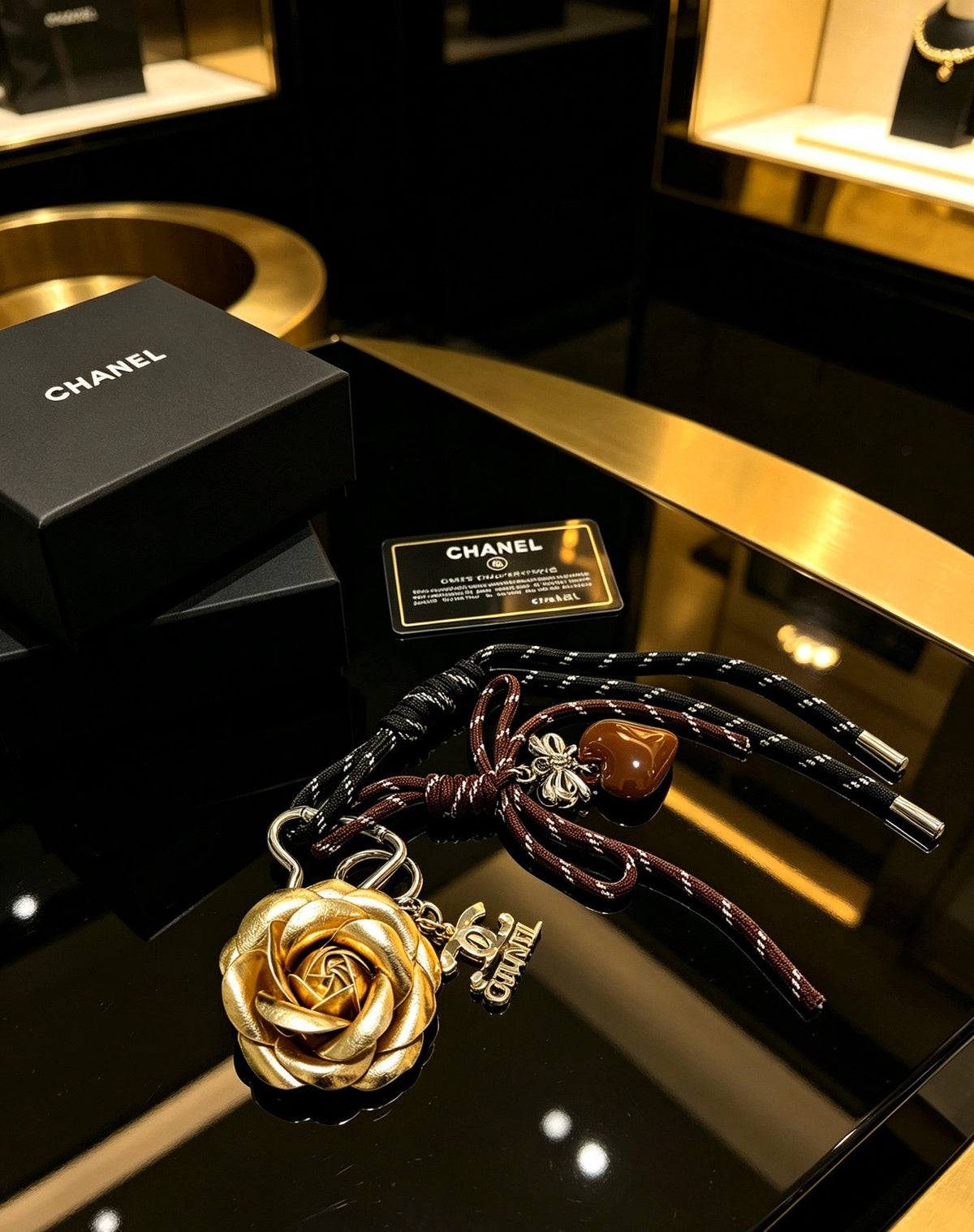 Chanel Vintage-Finish Keychain