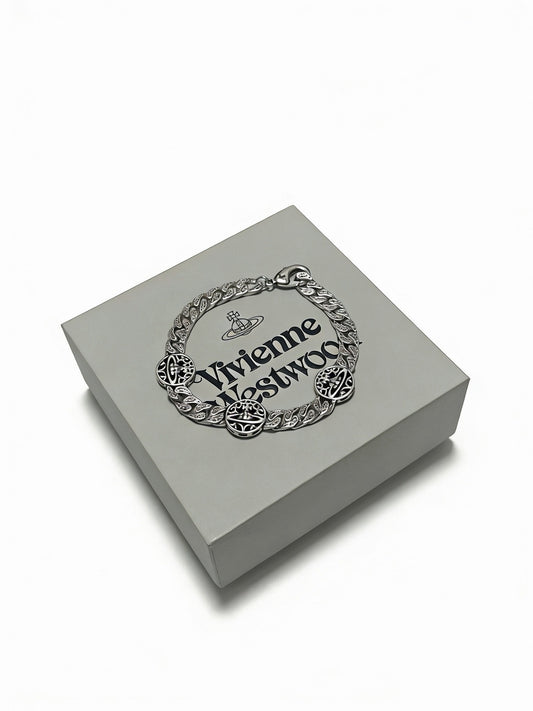 Vivienne Westwood Sterling Silver Vintage-Finish Bracelet