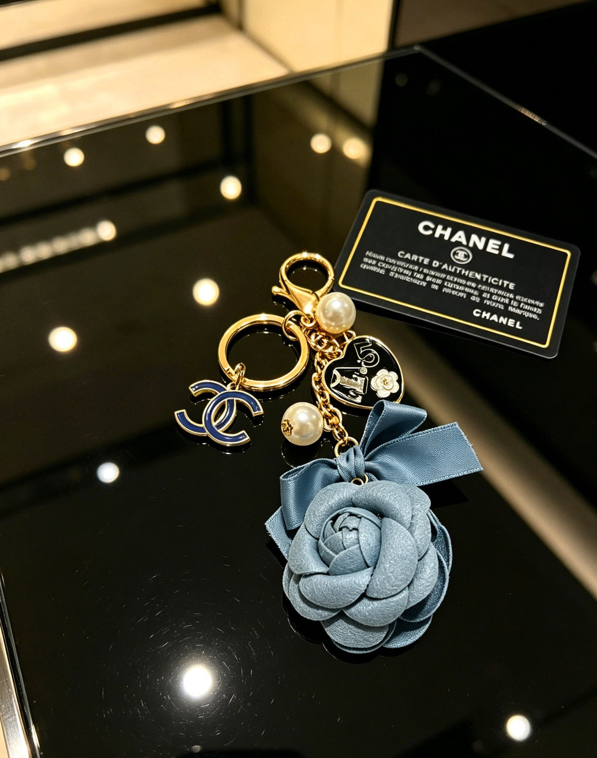 Chanel Vintage-Finish Keychain