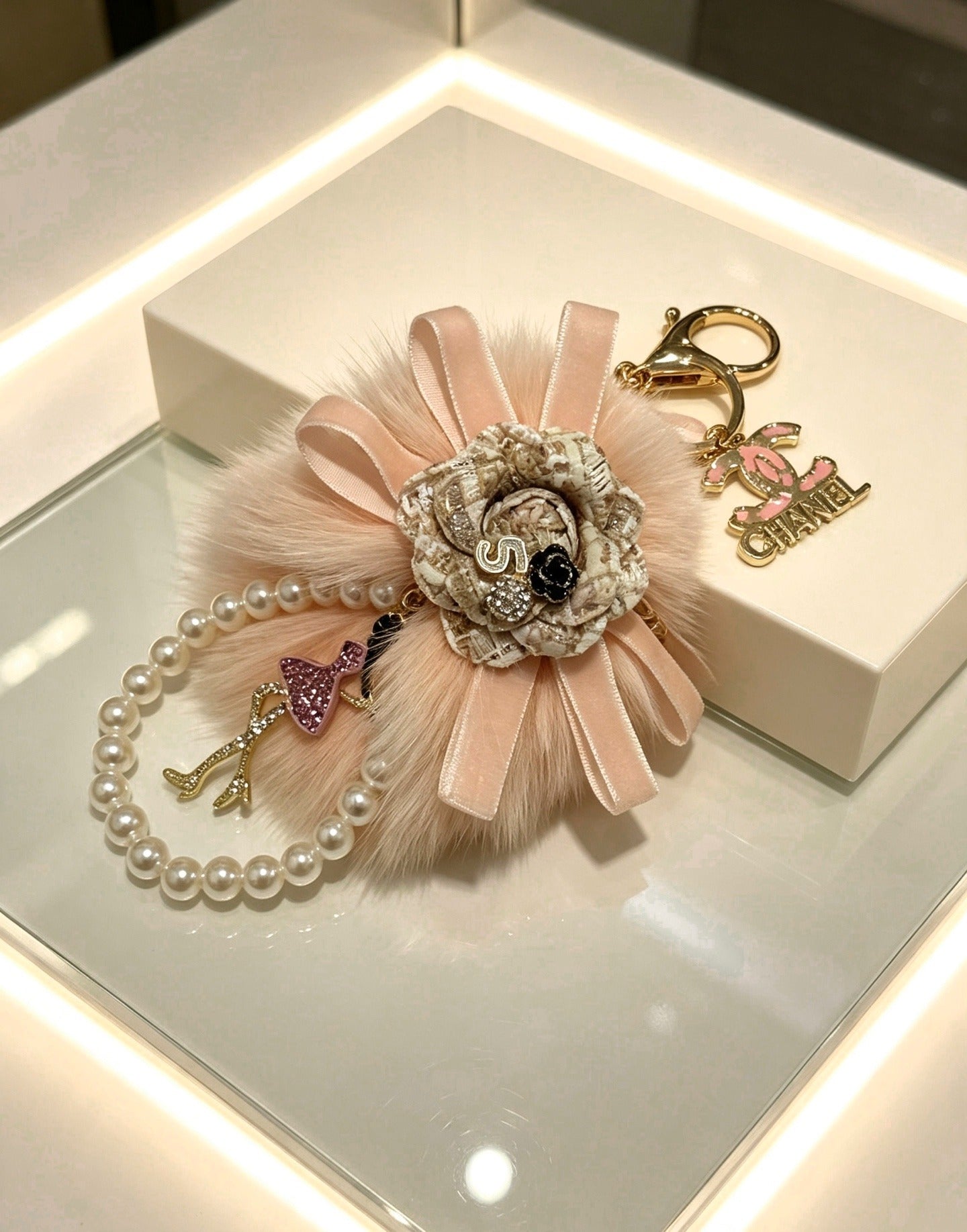 Chanel Vintage-Finish Keychain