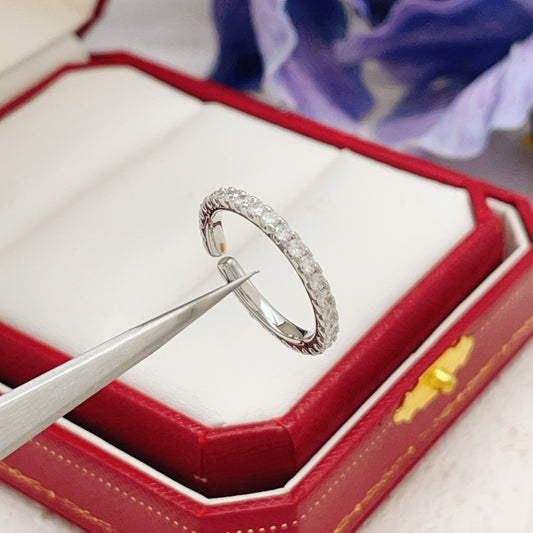 Cartier Silver Brass Round Ring