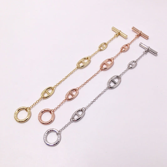 Hermes Yellow Brass Bracelet
