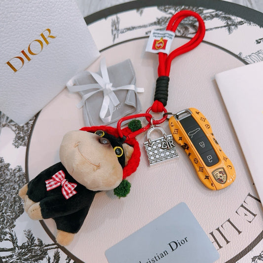 Dior Vintage-Finish Keychain