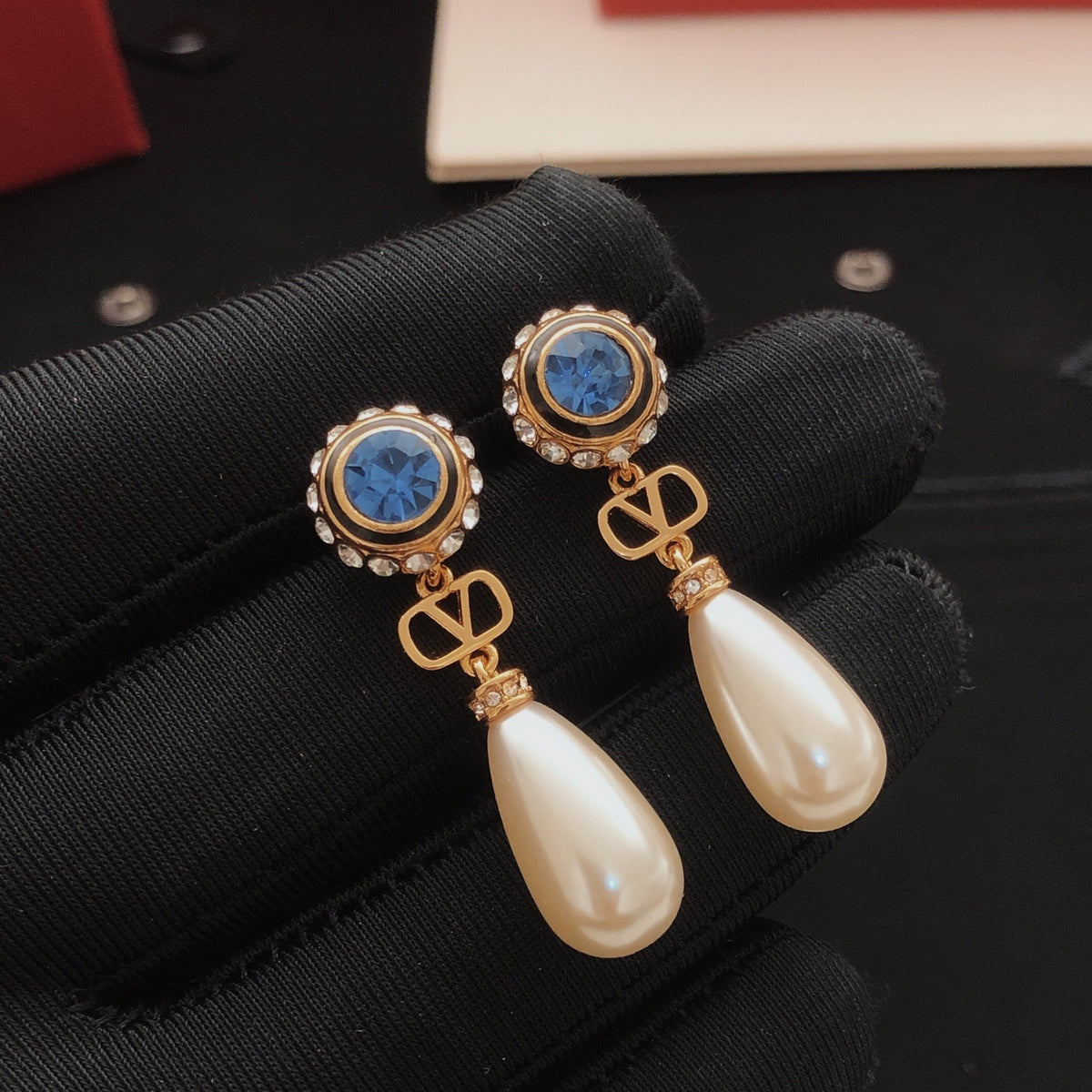 Valentino Brass Tassel Earrings