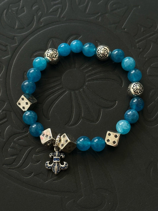 Chrome Hearts Sterling Silver Cross Bracelet