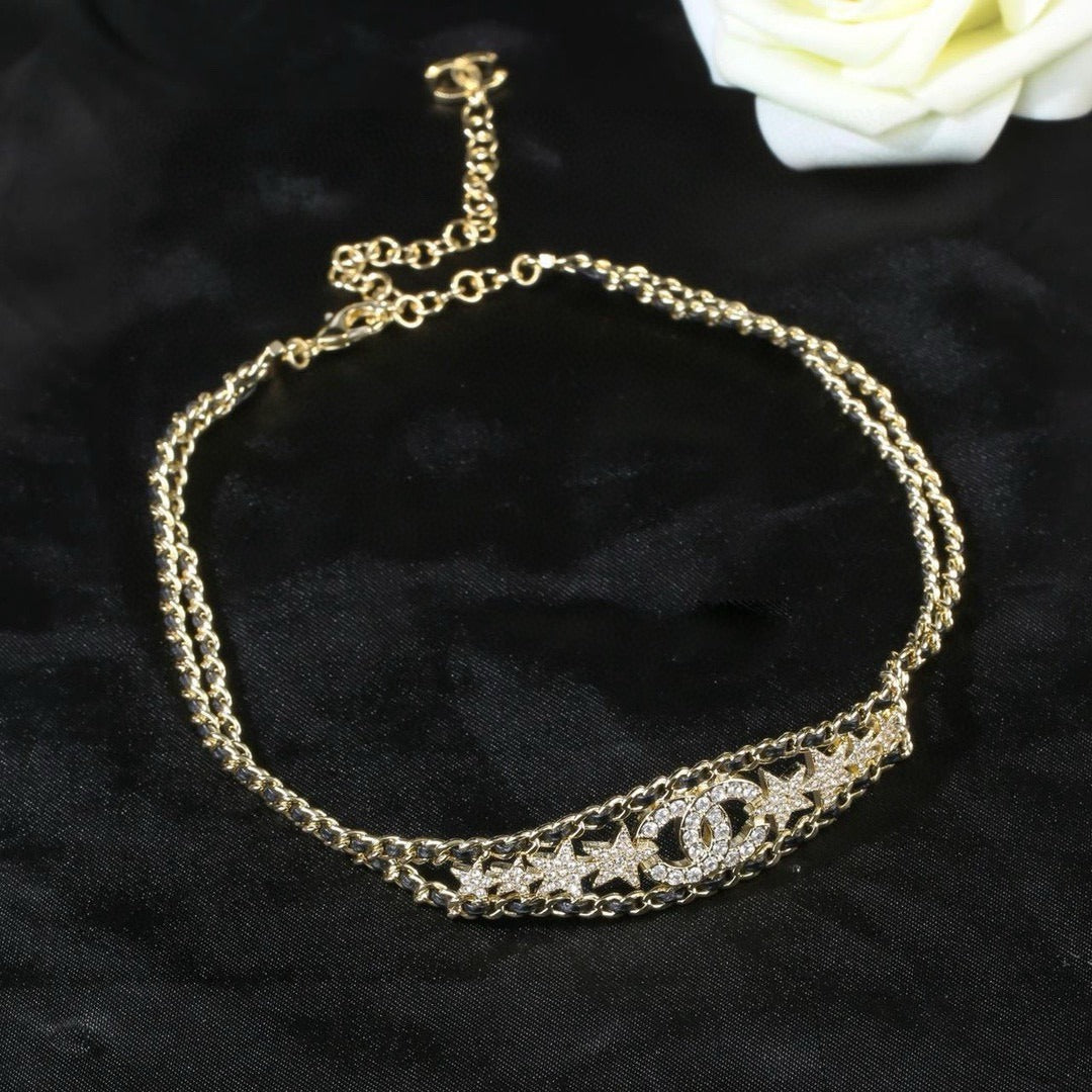Chanel Brass Star Necklace