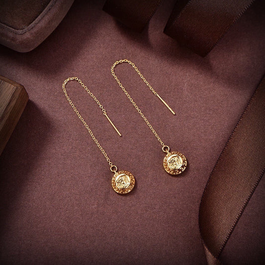 Versace Gold Medusa Earrings