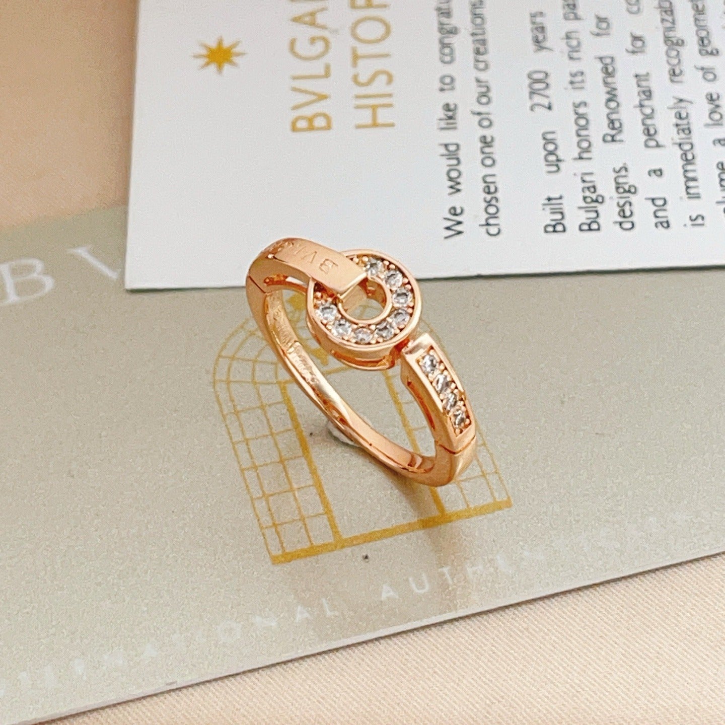 Bvlgari Brass Round Ring