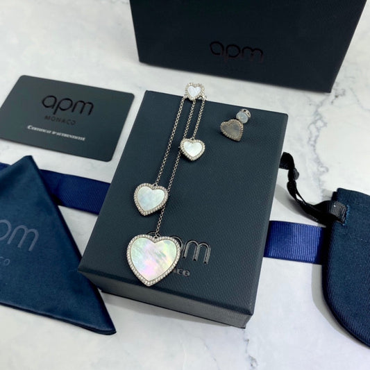 APM Monaco Heart Earrings