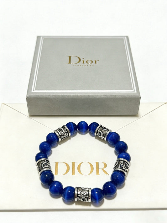 Dior Sterling Silver Vintage-Finish Bracelet
