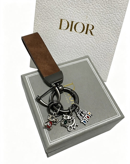 Dior Vintage-Finish Keychain
