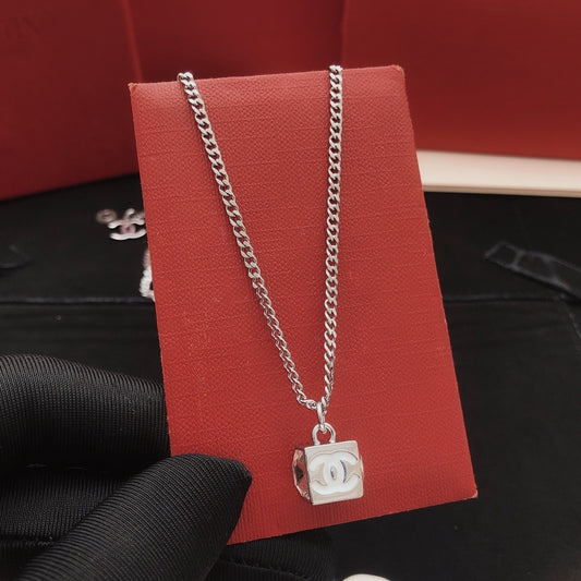 Chanel Silver Brass Necklace