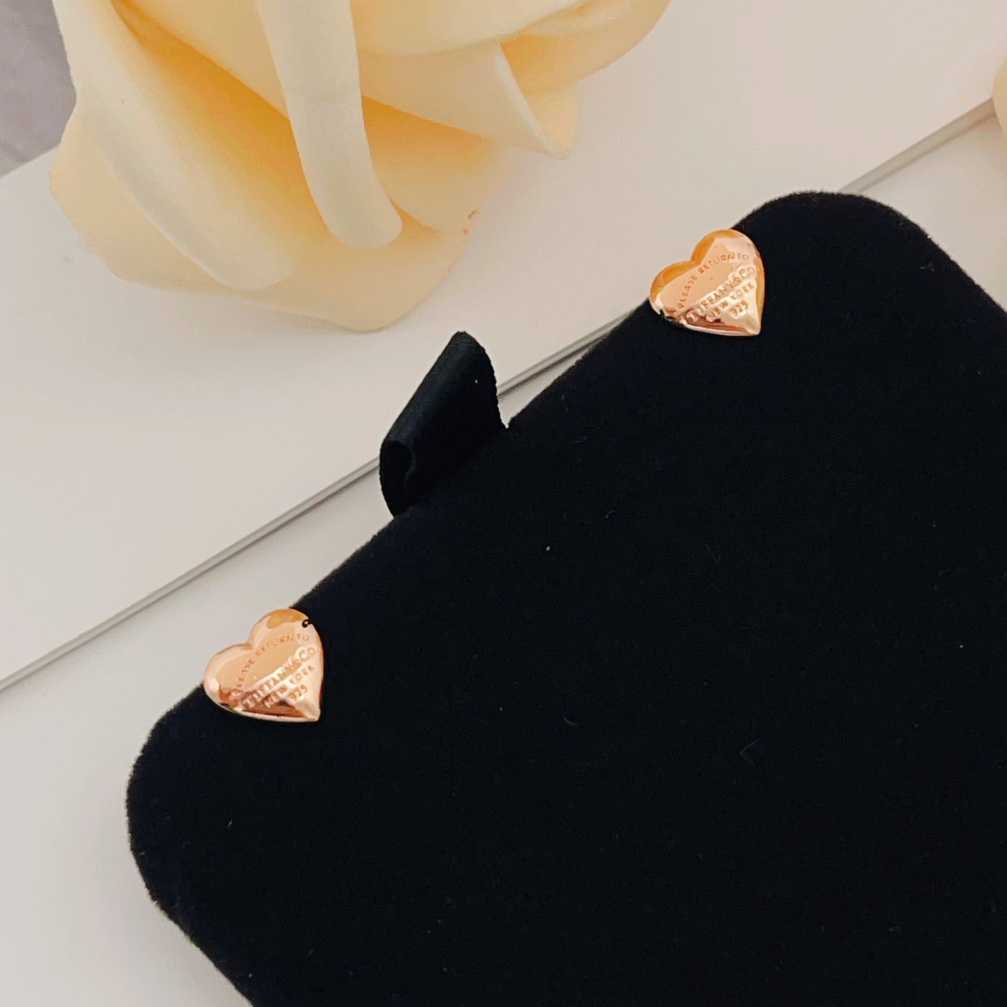 Tiffany & Co. Brass Heart Earrings