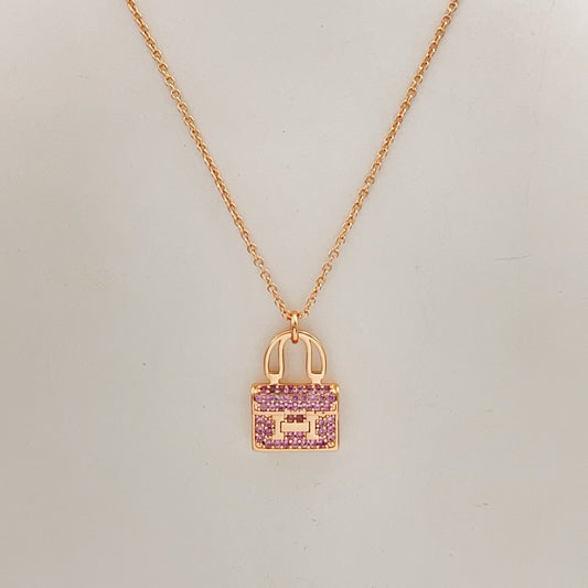 Hermes Brass Necklace