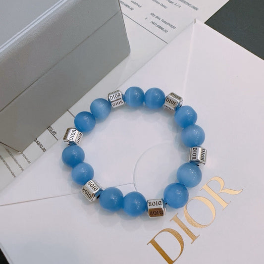 Dior Sterling Silver Vintage-Finish Bracelet