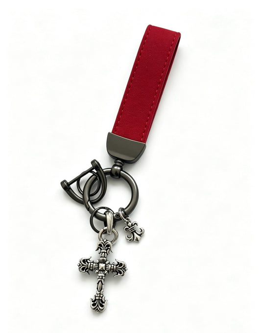 Chrome Hearts Vintage-Finish Keychain