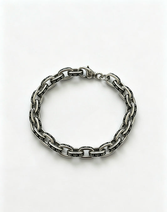 Chrome Hearts Sterling Silver Cross Bracelet