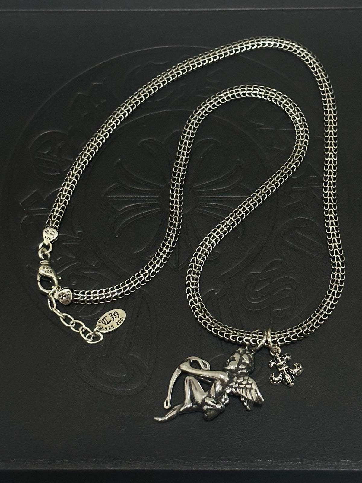 Chrome Hearts Sterling Silver Cross Necklace