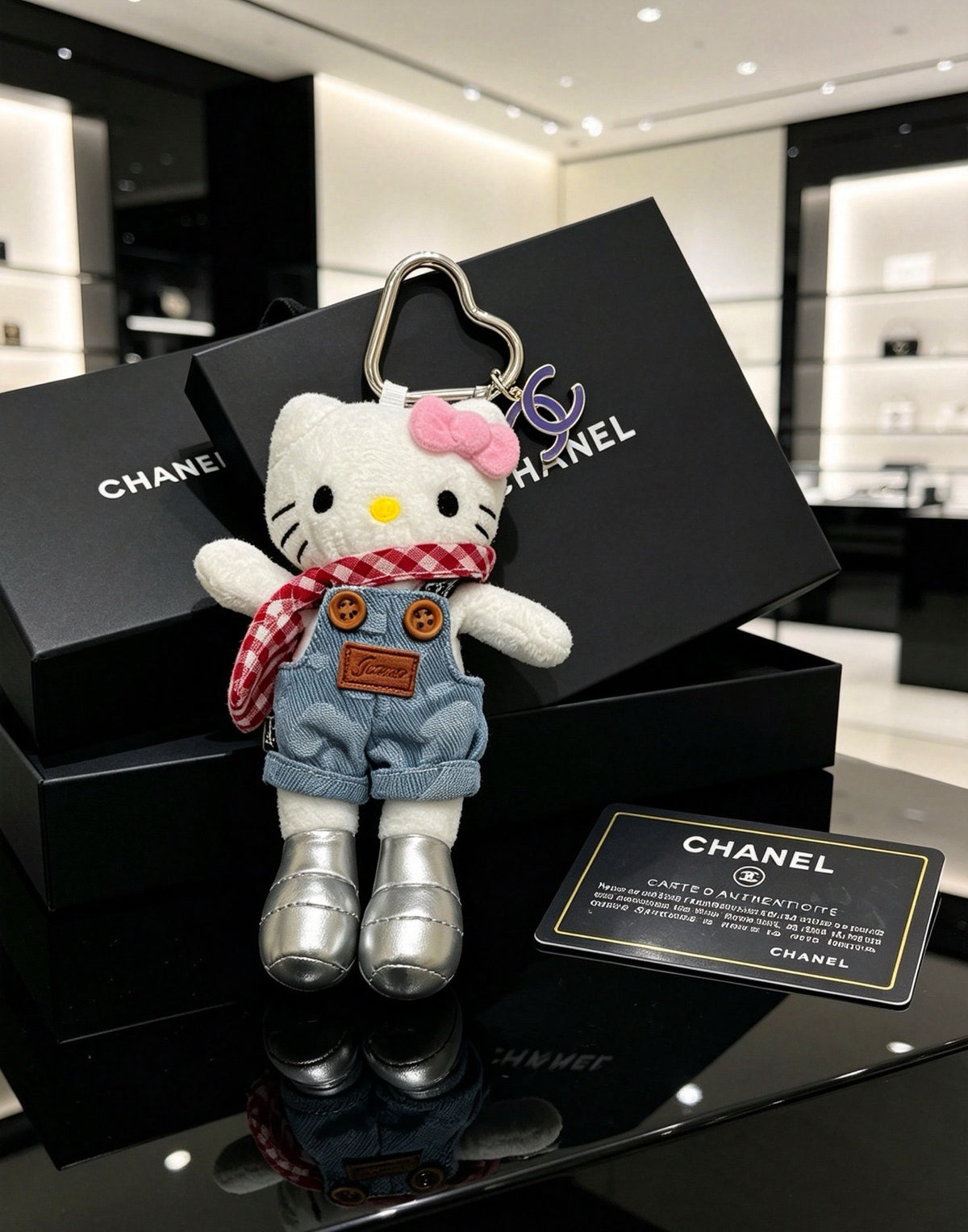 Chanel Vintage-Finish Keychain