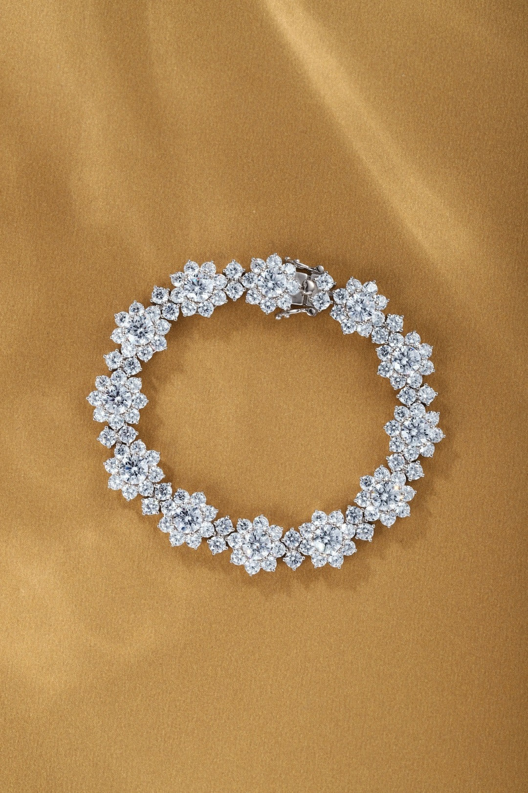 Unbranded Yellow Sterling Silver Floral Bracelet