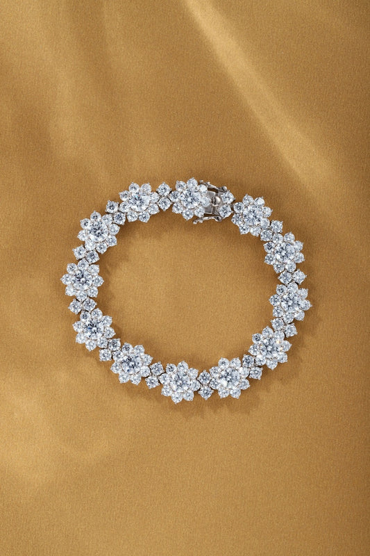 Unbranded Yellow Sterling Silver Floral Bracelet