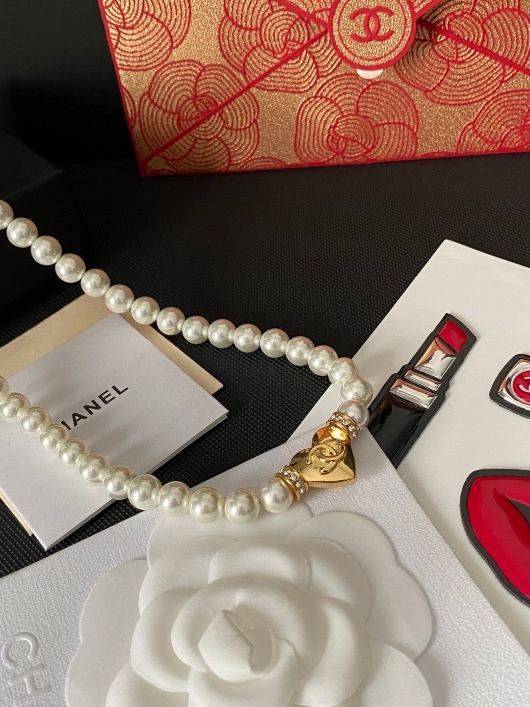 Chanel Logo Necklace