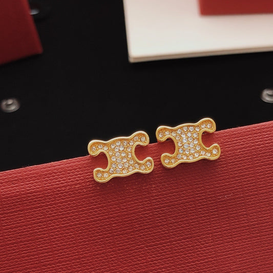 Celine Brass Earrings