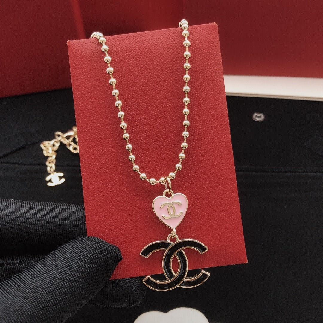 Chanel Brass Heart Necklace