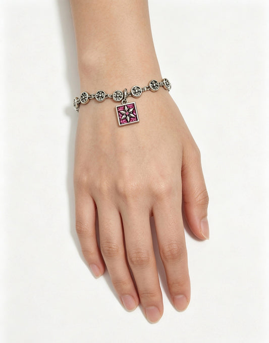 Chrome Hearts Sterling Silver Cross Bracelet