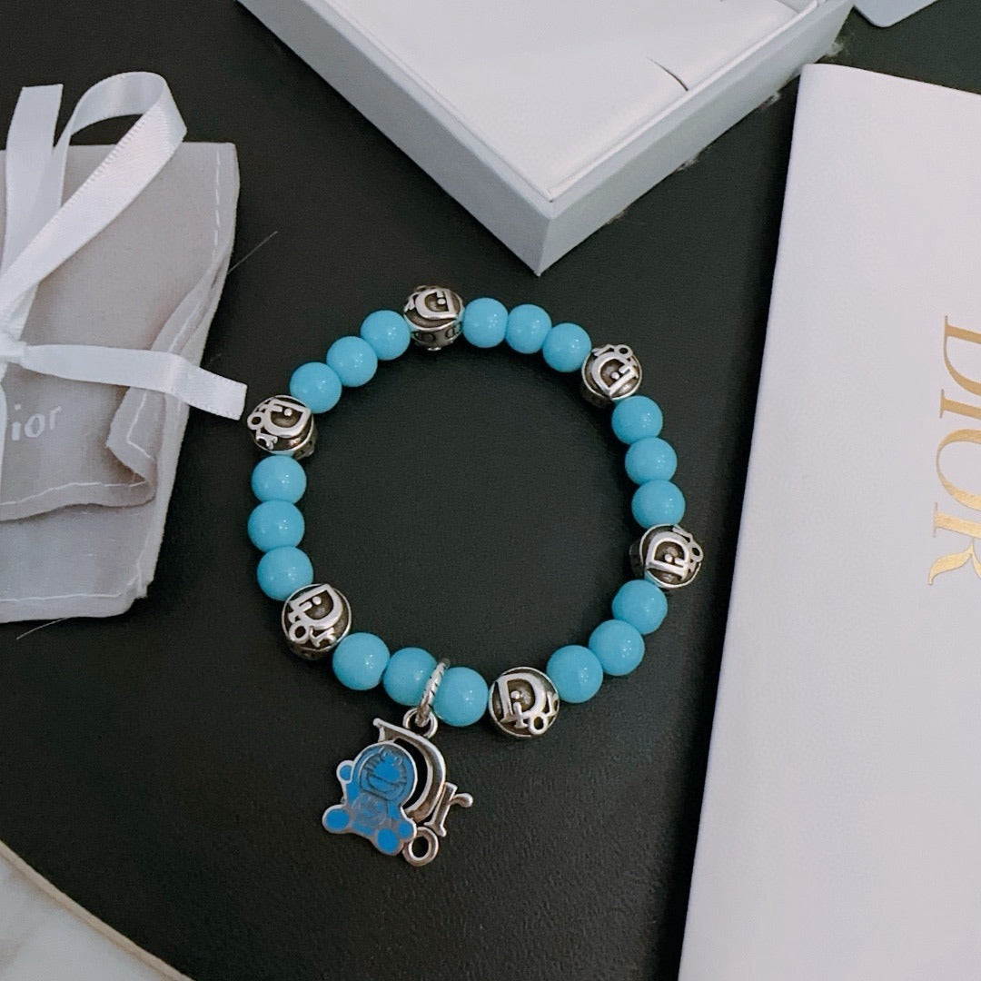 Dior Sterling Silver Vintage-Finish Bracelet