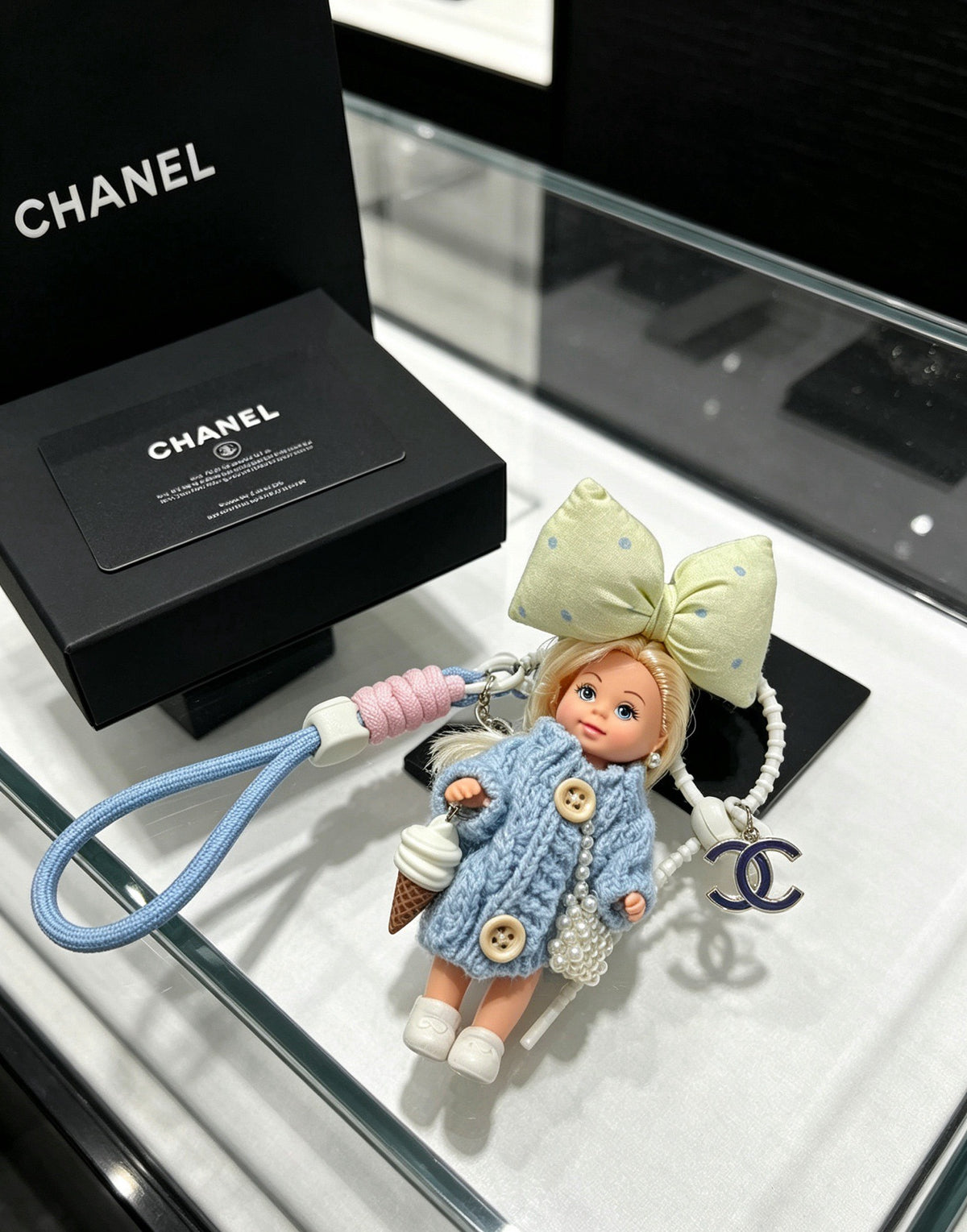 Chanel Vintage-Finish Keychain