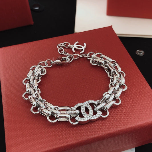 Chanel Silver Brass Bracelet