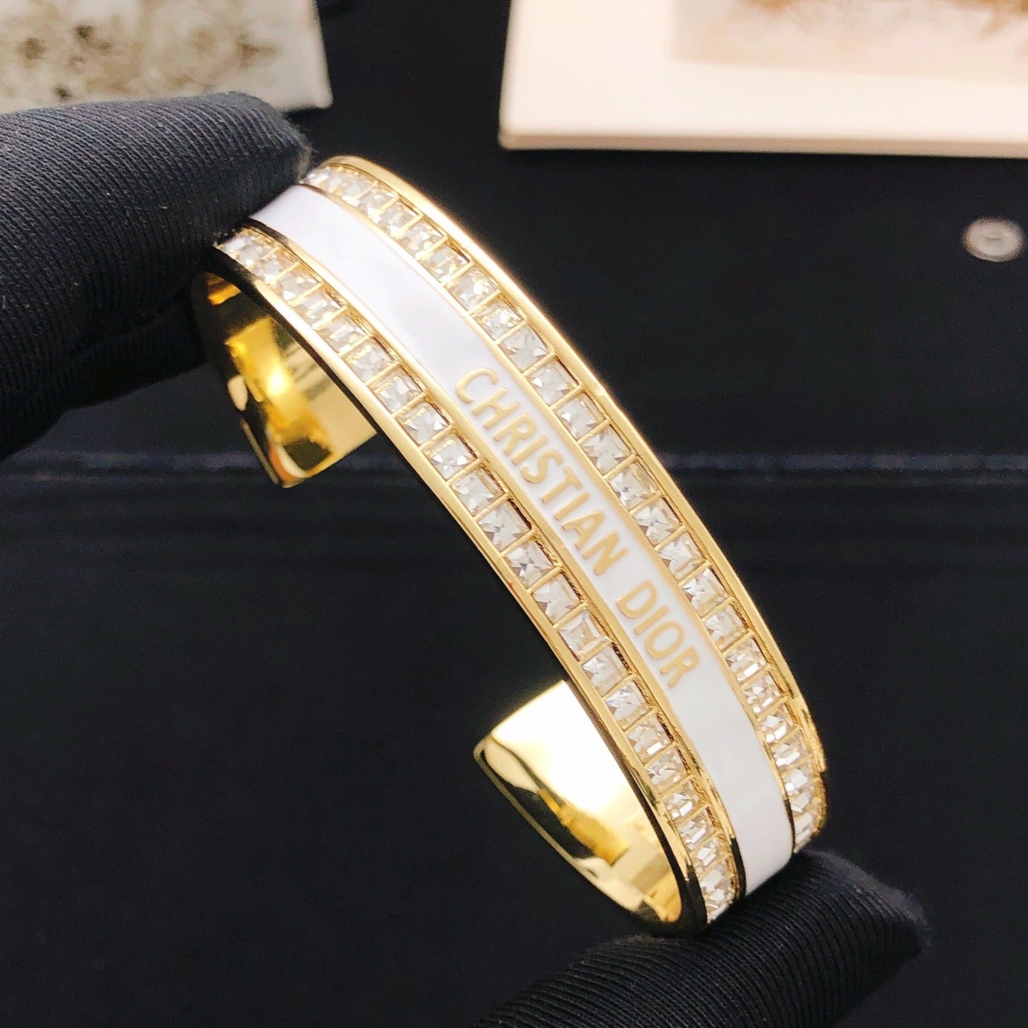 Dior White Brass Bracelet