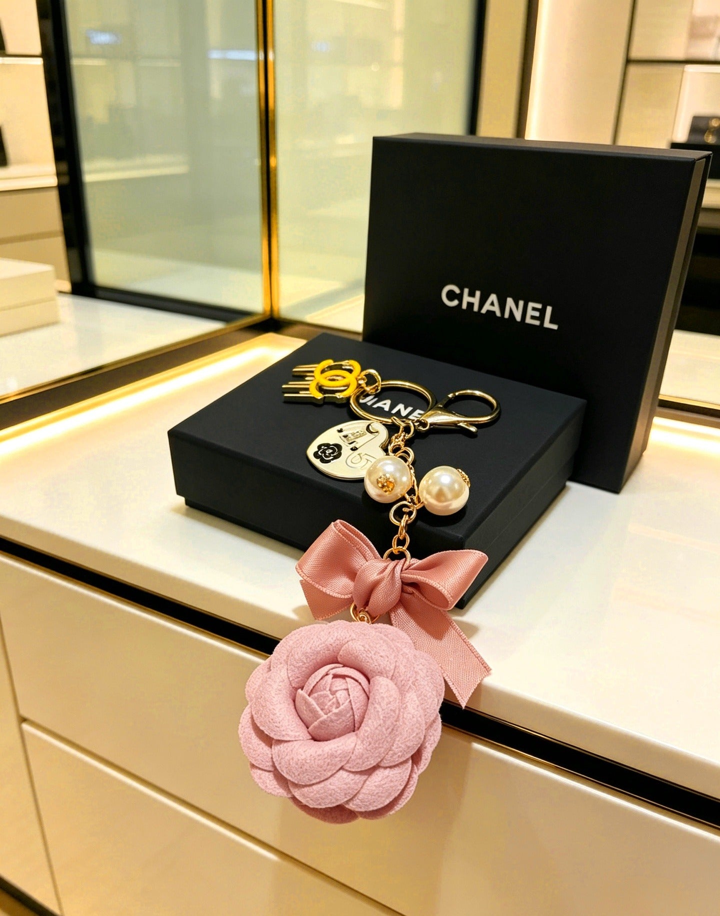 Chanel Vintage-Finish Keychain