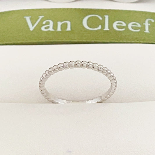 Van Cleef & Arpels Silver Brass Clover Ring