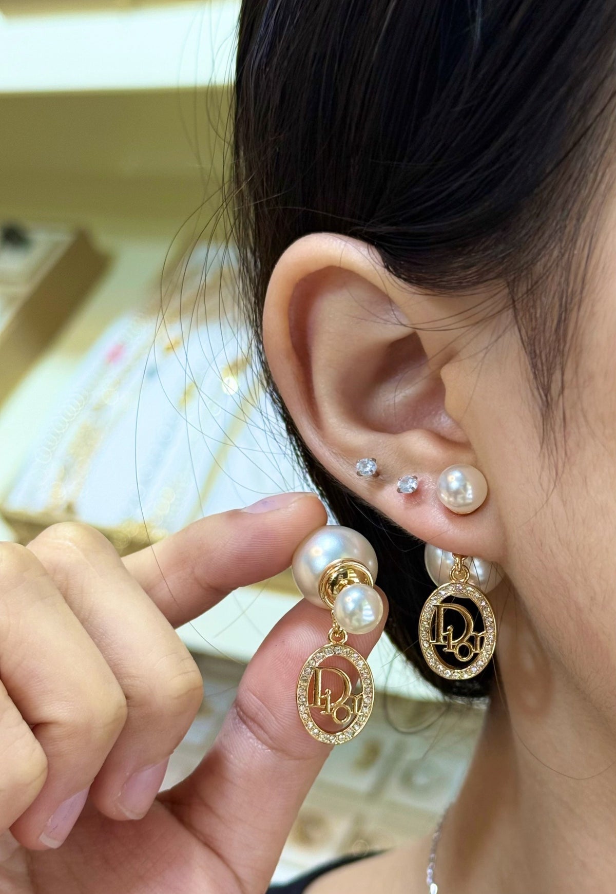 Dior Pearl Earrings
