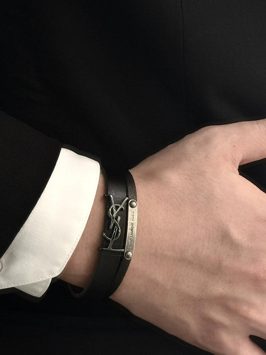 Saint Laurent Leather Bracelet