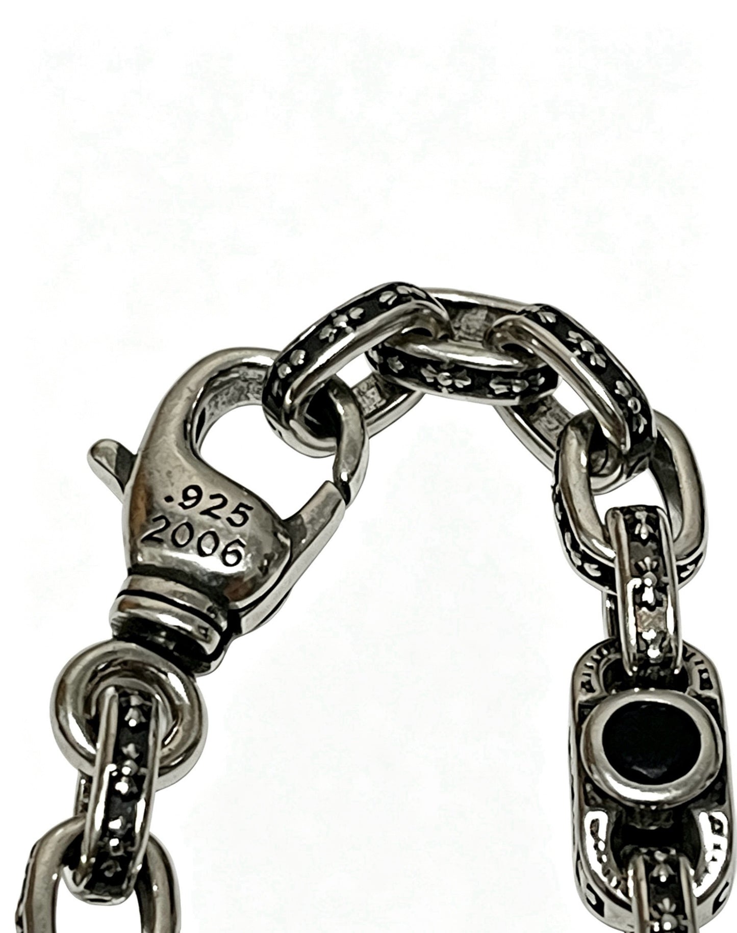Chrome Hearts Sterling Silver Cross Necklace