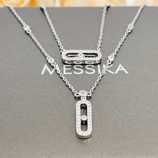 Messika Silver Brass Tassel Necklace
