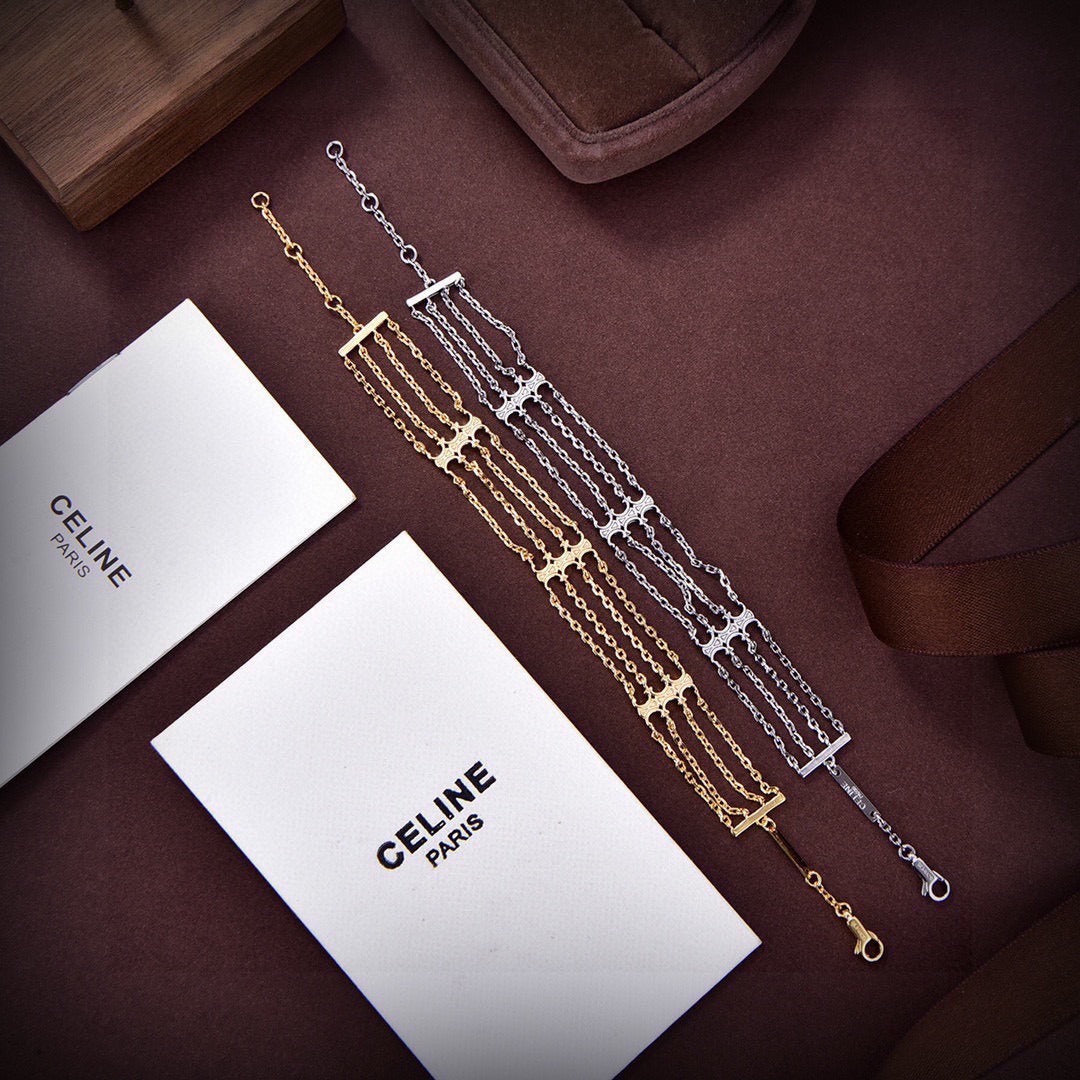 Celine Brass Bracelet