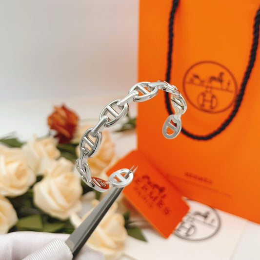 Hermes Silver Brass Bracelet