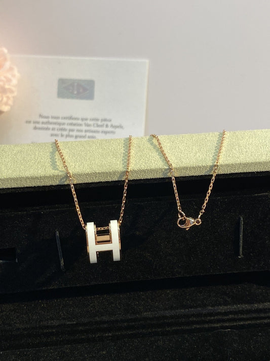 Hermes Logo Necklace