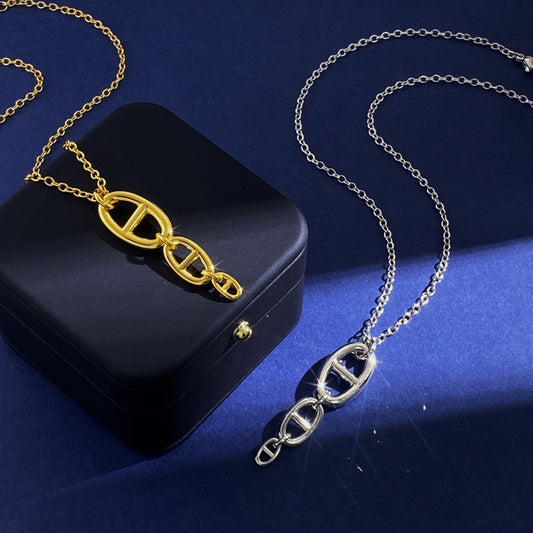 Hermes Gold Tassel Necklace