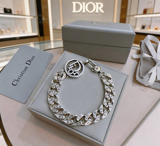 Dior Sterling Silver Chain Bracelet