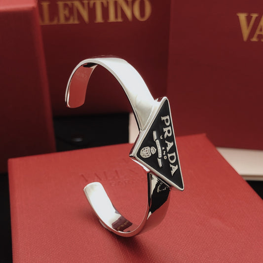 Prada Black Brass Bracelet