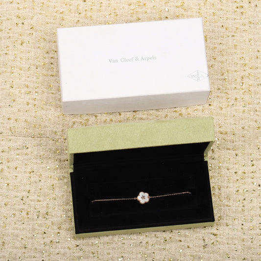 Van Cleef & Arpels Sterling Silver Floral Bracelet